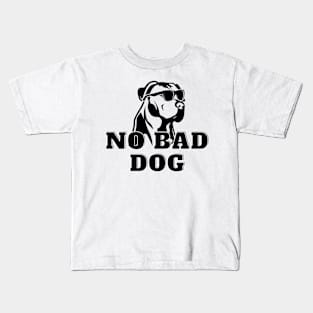 No Bad Dog Designs Pitbull Edition, gift for dog owners, animal lovers Kids T-Shirt